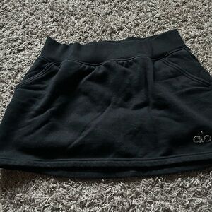 Alo Yoga Black Accolade Mini Skirt